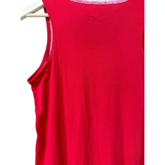 Boston Red Sox Baseball Tank Top Women's Small Red Sequin Stretch Shirt - Picture 9 of 12